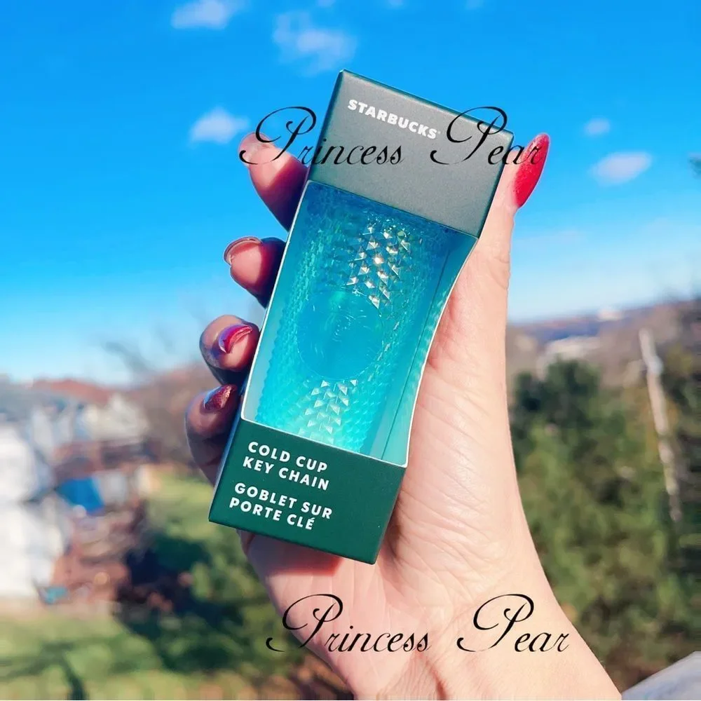 New! Starbucks blue ombré keychain